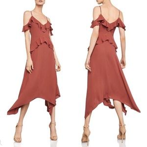 BCBG Lissa Asymmetrical Handkerchief Dress